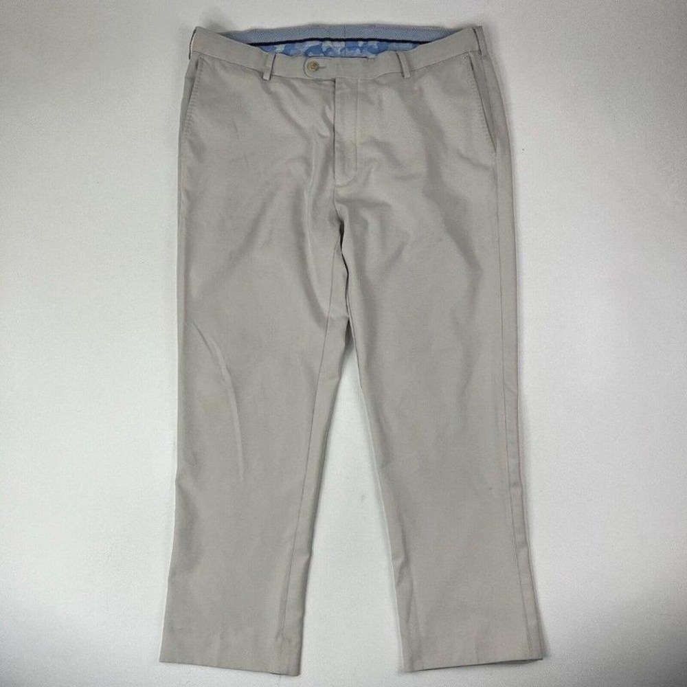 Current Peter Millar Tan Polyester Performance Ch… - image 1